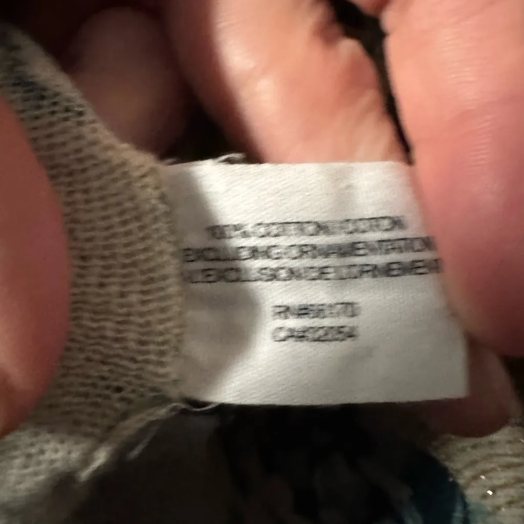 Anthropologie Guinevere Women's Cardigan Tan With Blue Floral 100% Cotton S EUC - Image 10