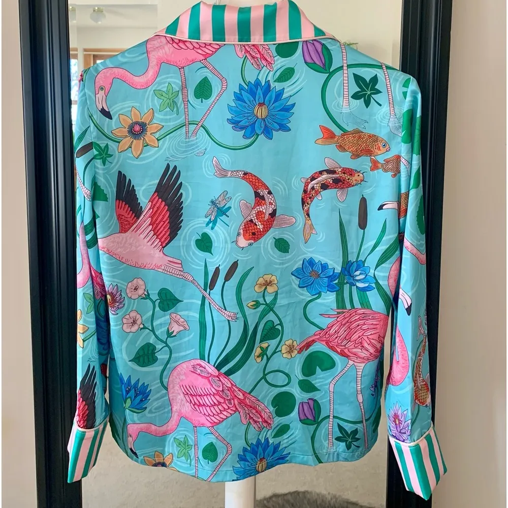 Miss Sparkling Satin Pajama Set - Image 3