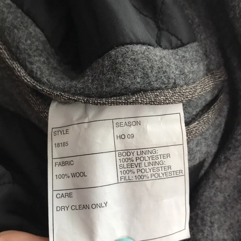 J. Crew Stadium Cloth Wool Gray Coat Medium - Image 9