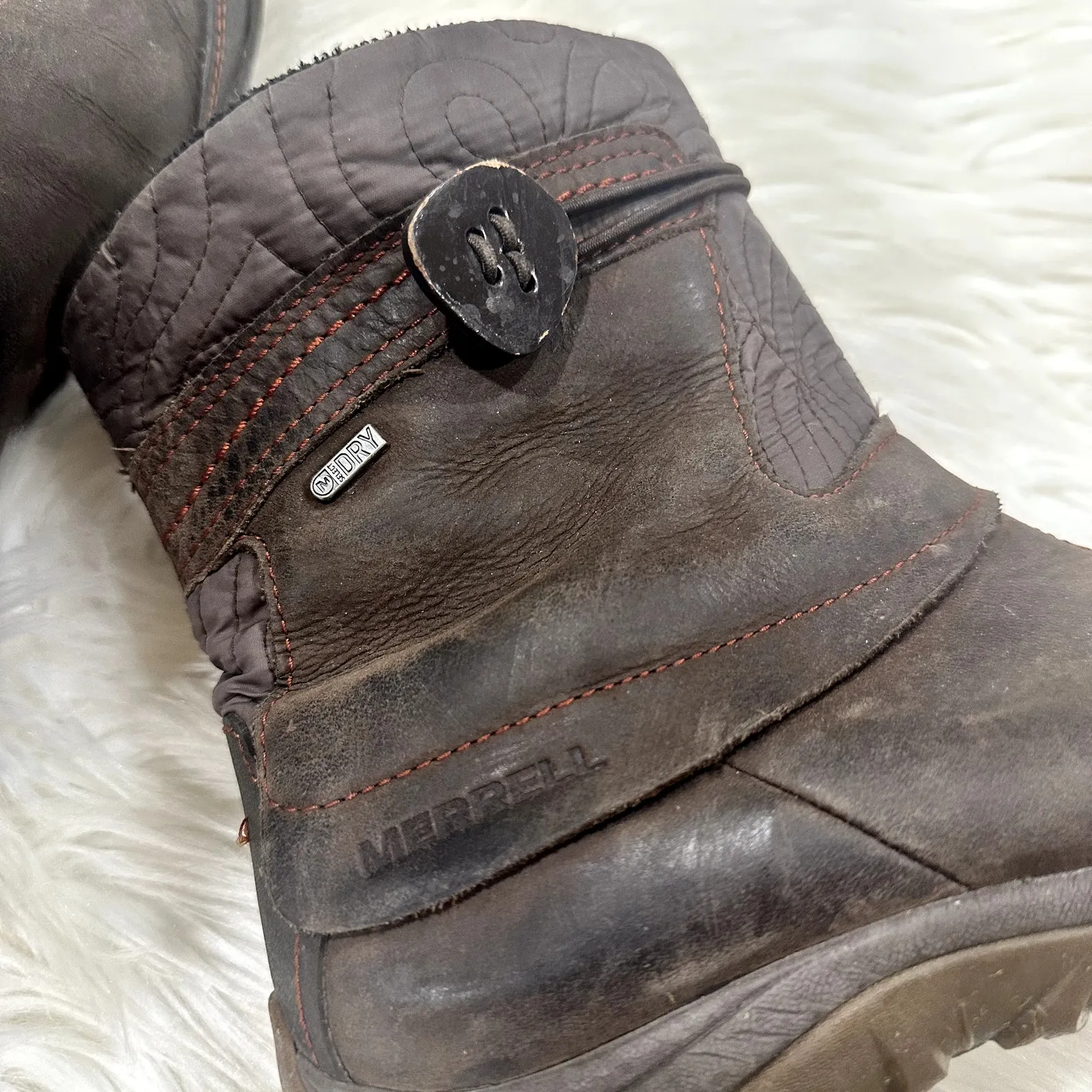 Merrell Dewbrook Zip Insulated Waterproof Snow Boots Sz 8.5 - Image 4