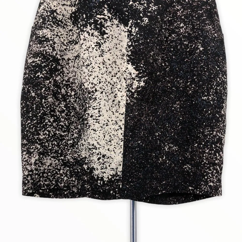 Halston Heritage Splatter Mini Skirt with Pockets - Image 8
