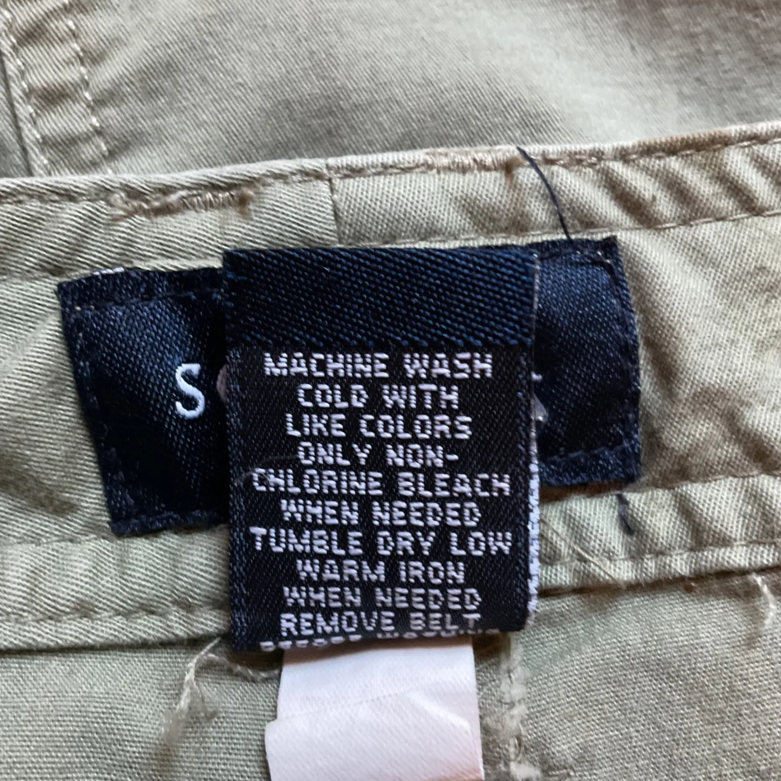 Sonoma High‎ Rise Cotton Blend Y2K Casual Cargo Trendy Mini Skort Green Size 8 - Image 6