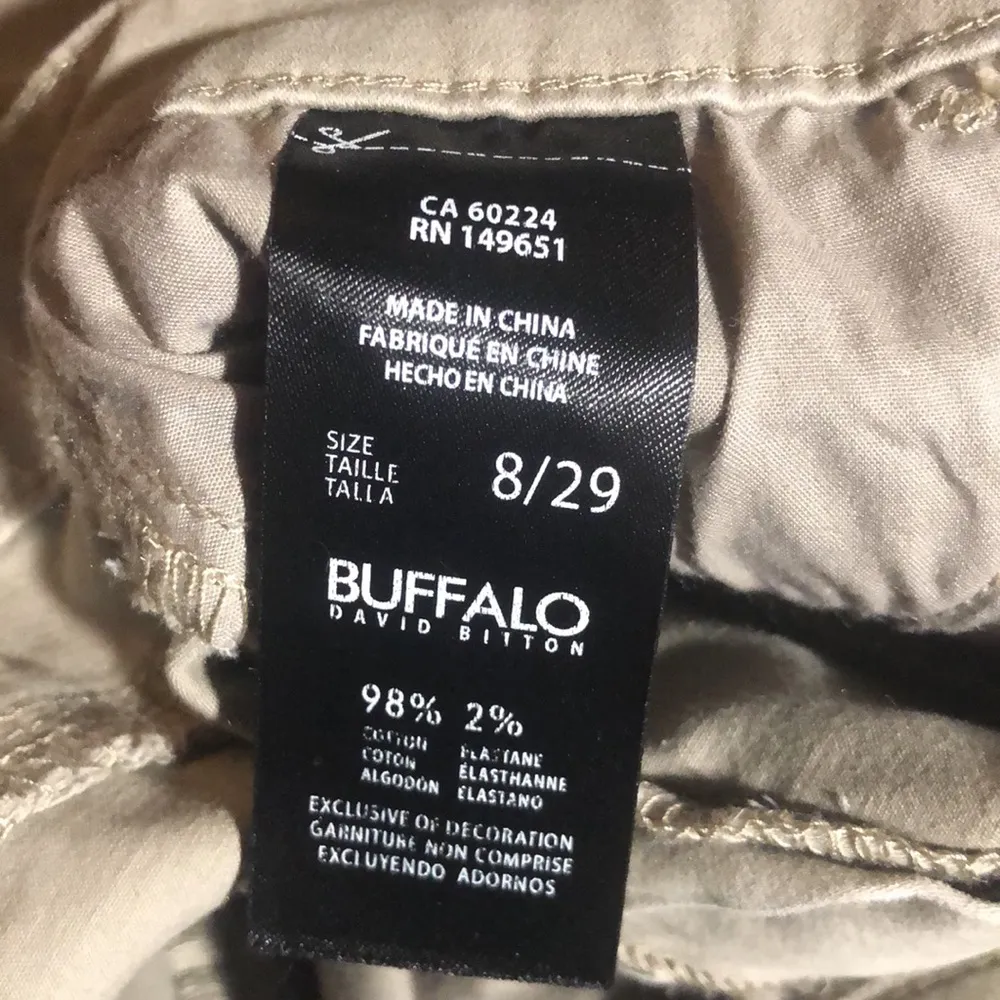 Buffalo David Bitton Samuella Soft Bermuda Cuffed Khaki Shorts Size 8 or 29 - Image 8