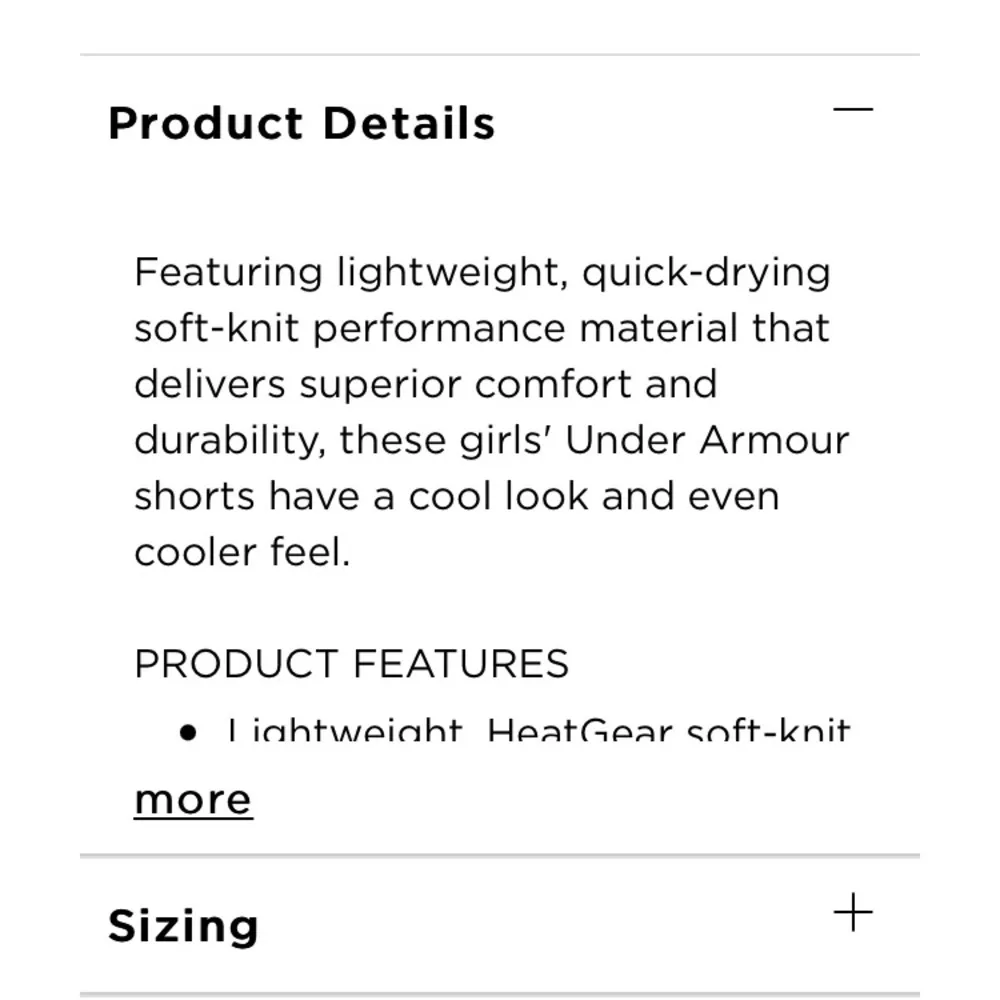 Under Armour heatgear loose fit shorts active wear shorts black and white small‌ - Image 7