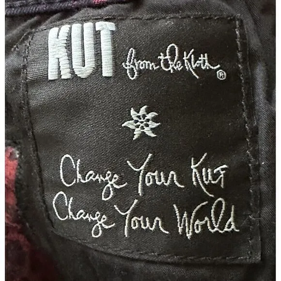 Kut from the Kloth Womens Size 4 Brigitte Ankle Skinny‎ Jean In Damask Print - Image 5