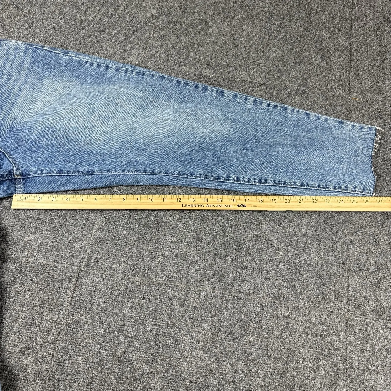 Lucky Brand Jeans Womens Drew Mom High Rise Taper Button Fly 12/31  32x26.5‎ - Image 11