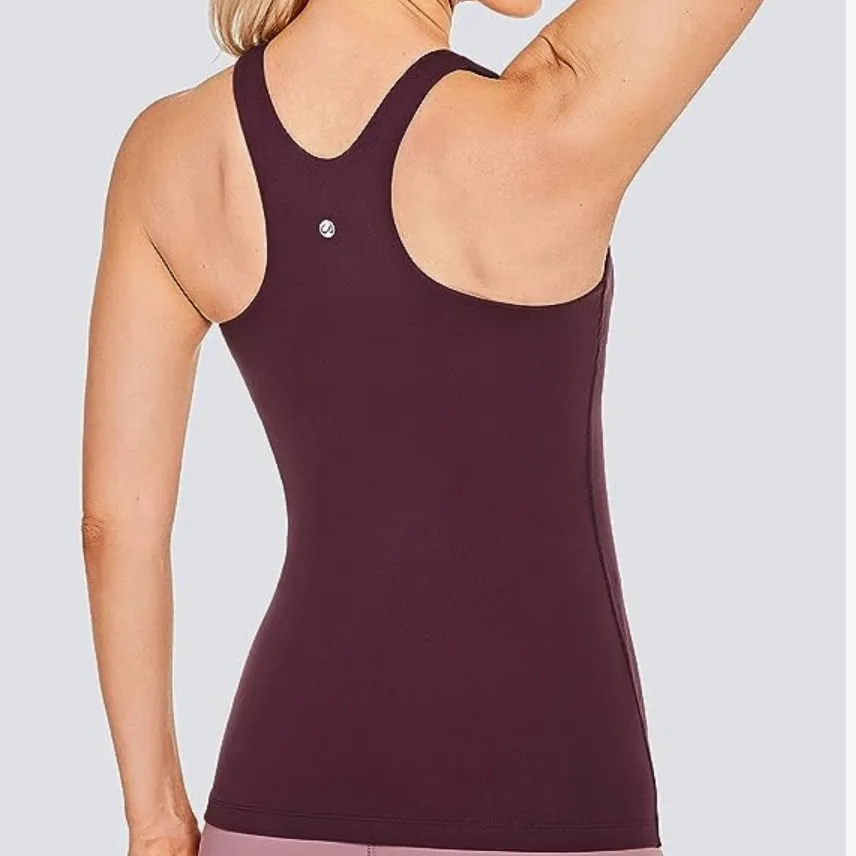 CRZ YOGA Activewear High Neck Workout Tank Top - Image 2