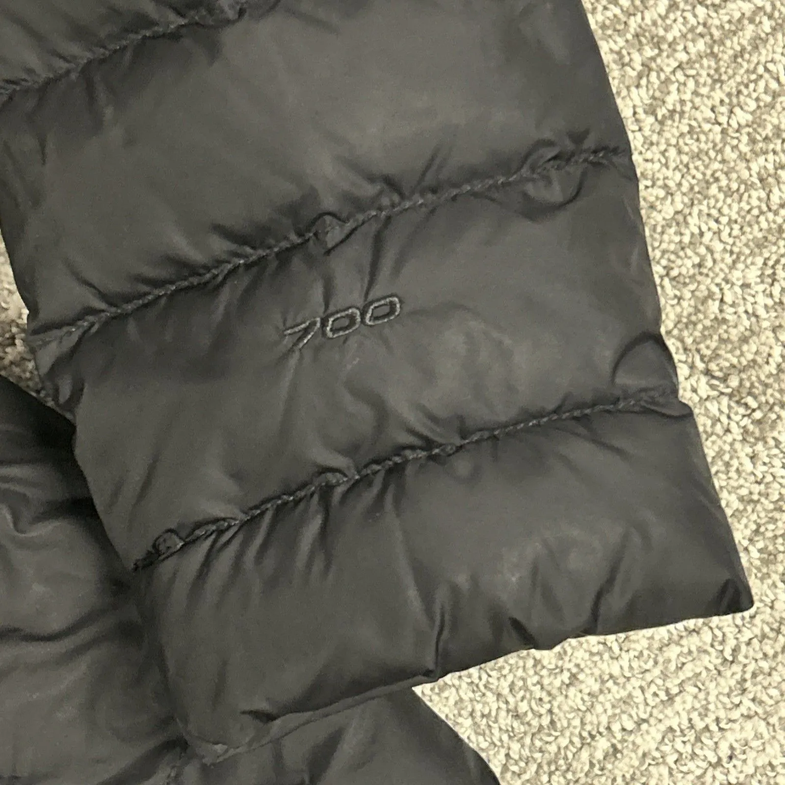 The North Face Coat Womens Large Black Long Duster 700 Down Fill Coat *No Hood* - Image 4