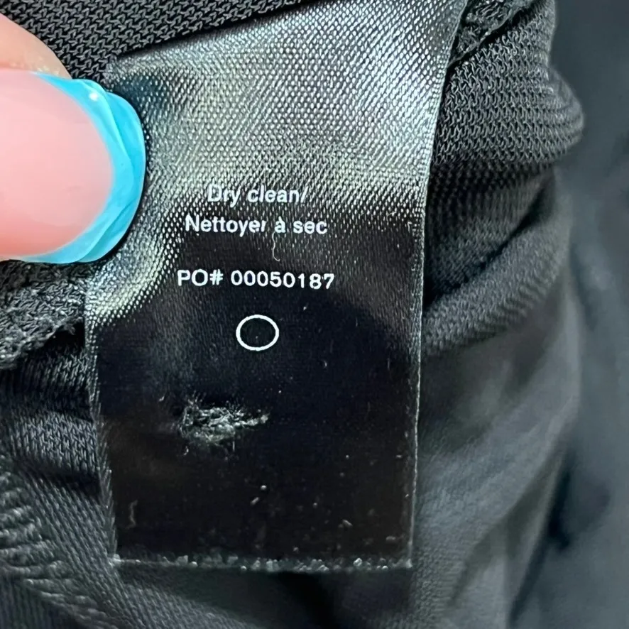 Rag & Bone Shirt Dress XS Black Midi Modest Career Button Collar Long Sleeve - Image 7