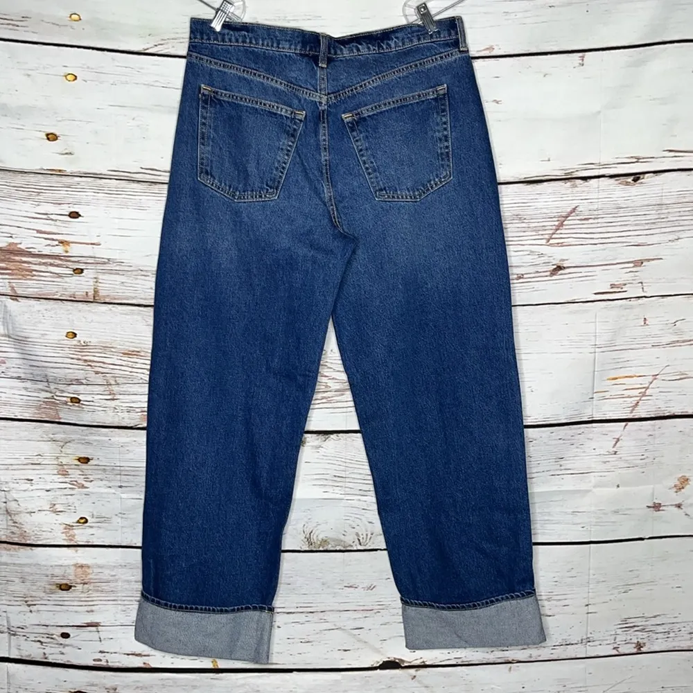 Universal Thread NWT Size 12R Blue Denim Button Fly Mid-Rise 90s Baggy Jeans - Image 2