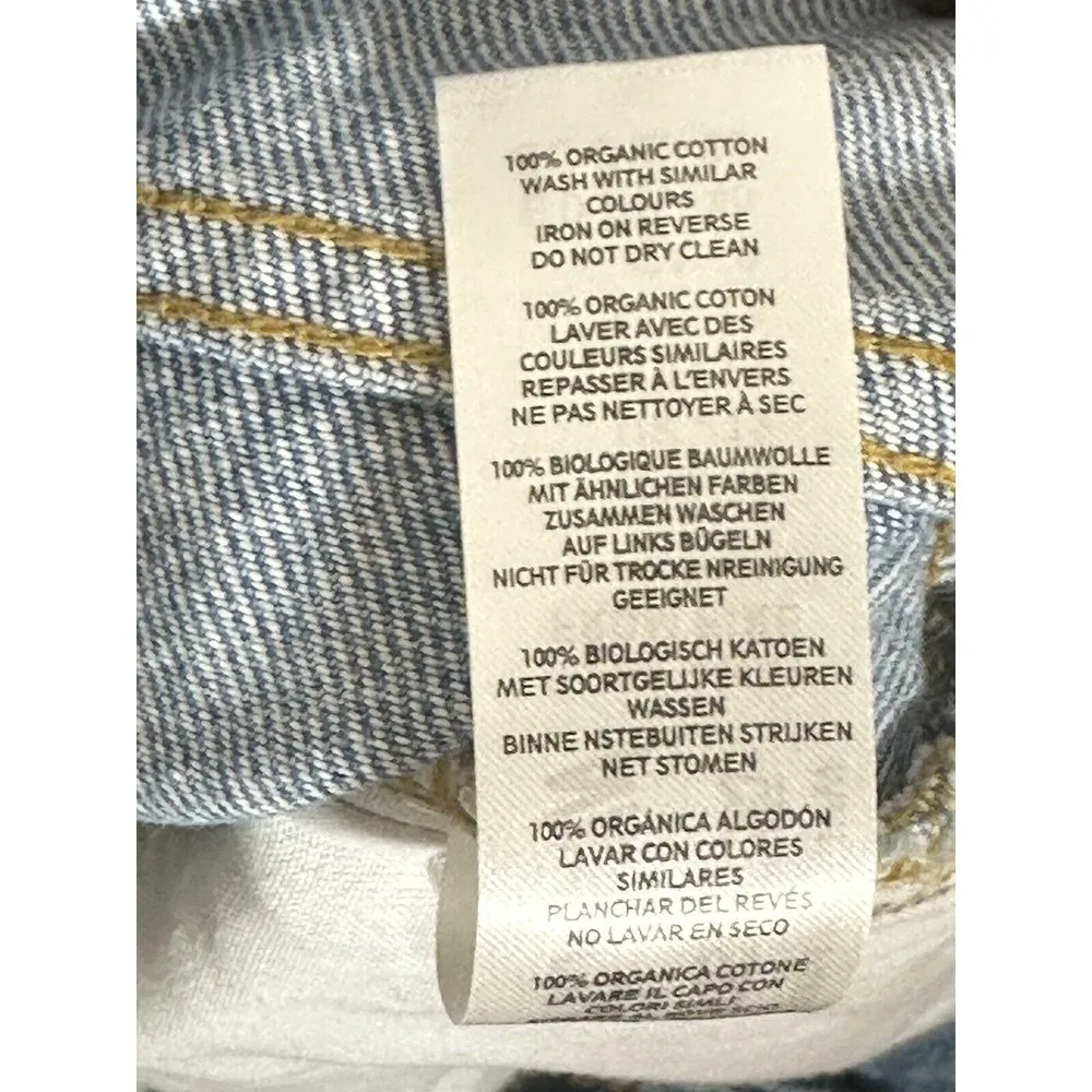 Nasty Gal NWT  Petite Organic Cotton High Waisted Mom Jeans US Size 8 Light Blue - Image 8