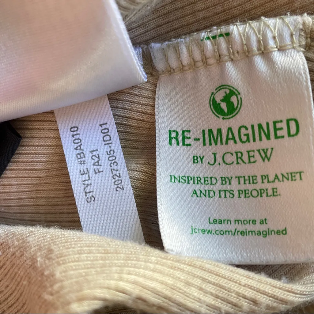 J. Crew Beige Ribbed PJ Shorts - Image 5