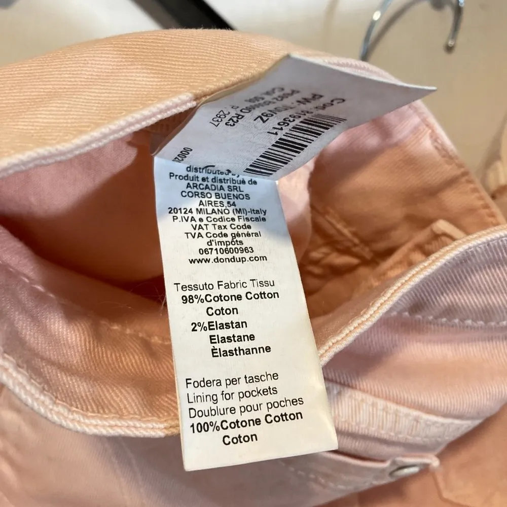 Dondup women's size 32 light rose pink rip distressed MONROE jeans 32x28 32x29 - Image 8