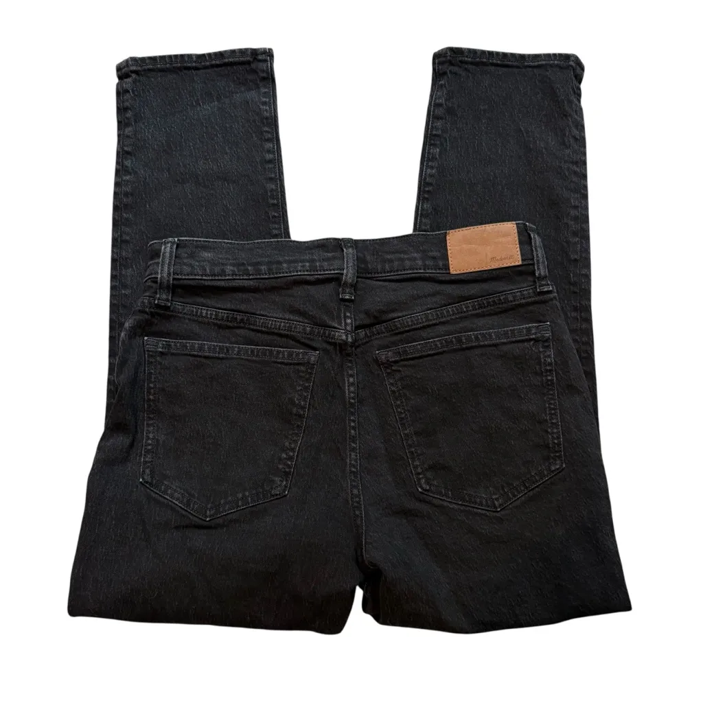 Madewell The Mid-Rise Perfect Vintage Jean in Black Lunar Wash, Sz 28 - Image 9