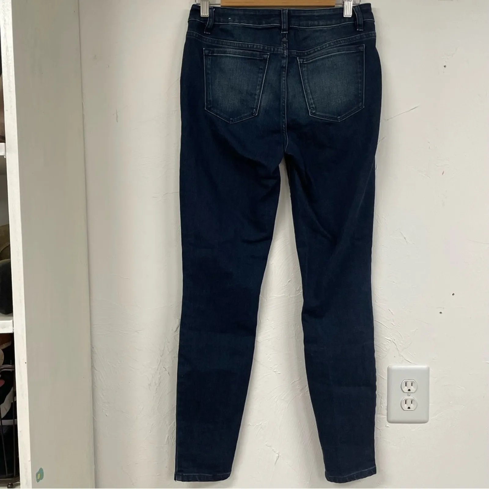 Prana High Rise Skinny Dark Wash Jeans Womens 2 Blue Ankle Zip Fly Fall Casual - Image 11