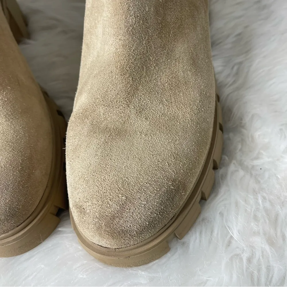 Steve Madden Hutch Women's Boots Sand Suede Size 10 - Image 6