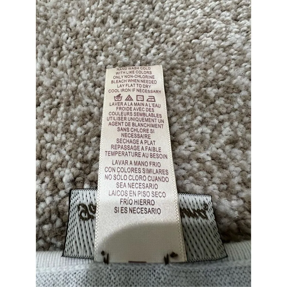 Tommy Bahama women knit top tunic coverup white/blue v-neck size L - Image 9