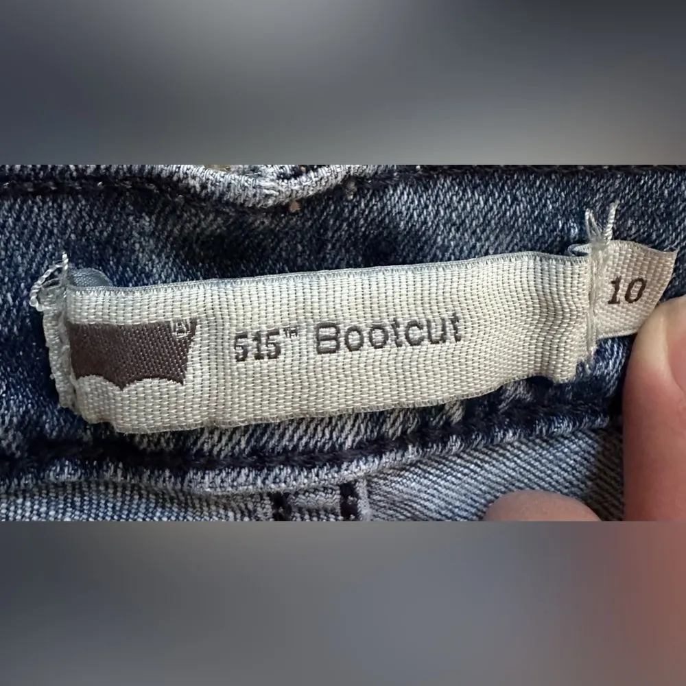 Vtg Levi's 515 Jeans Women's 10 Blue Denim Boot Cut Western Flat Pocket - Image 2