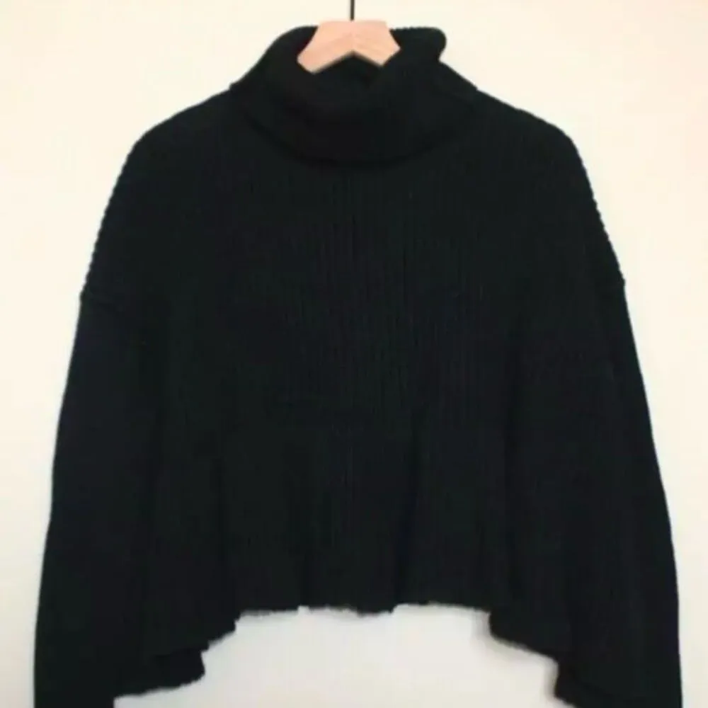 Free people layer cake turtleneck ruffled flowy sweater - Image 3