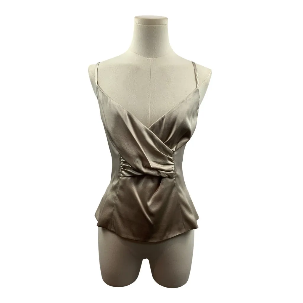 Women's St. John Evening Champagne Silk Set Size 10 Gray - Image 6