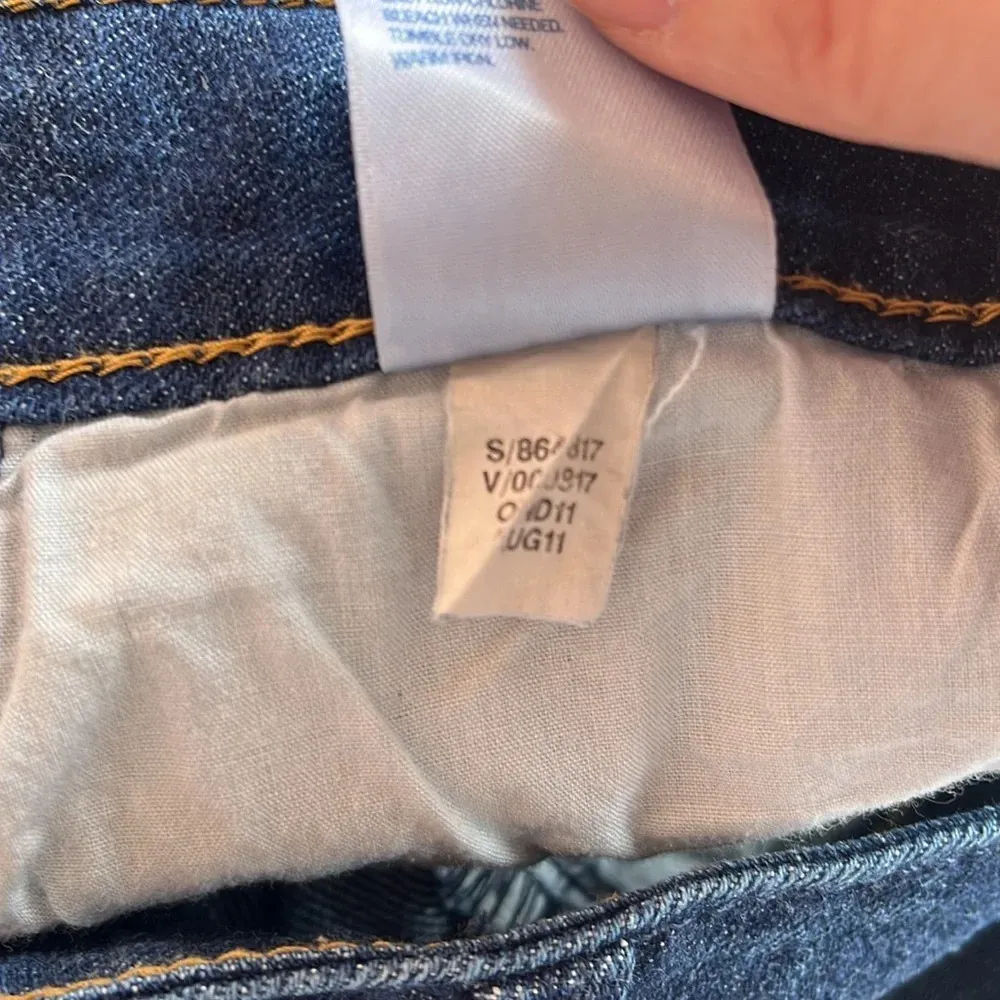 Old Navy regular fit dark wash denim jeans belt loops size 2 xs jeans 2011 - Image 10