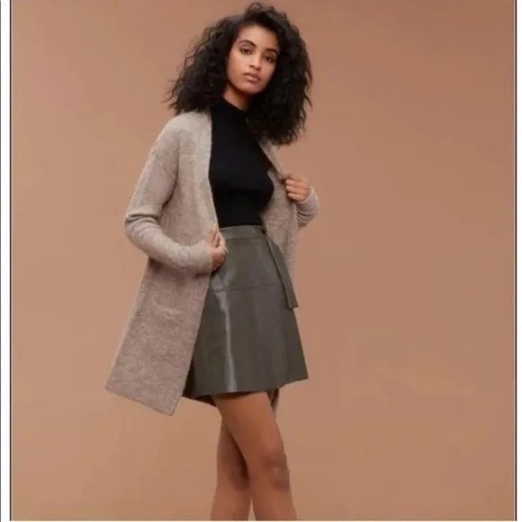 Wilfred‎ Free Aritzia Aronson Open Front Sweater Cardigan Wool Alpaca XXS - Image 5