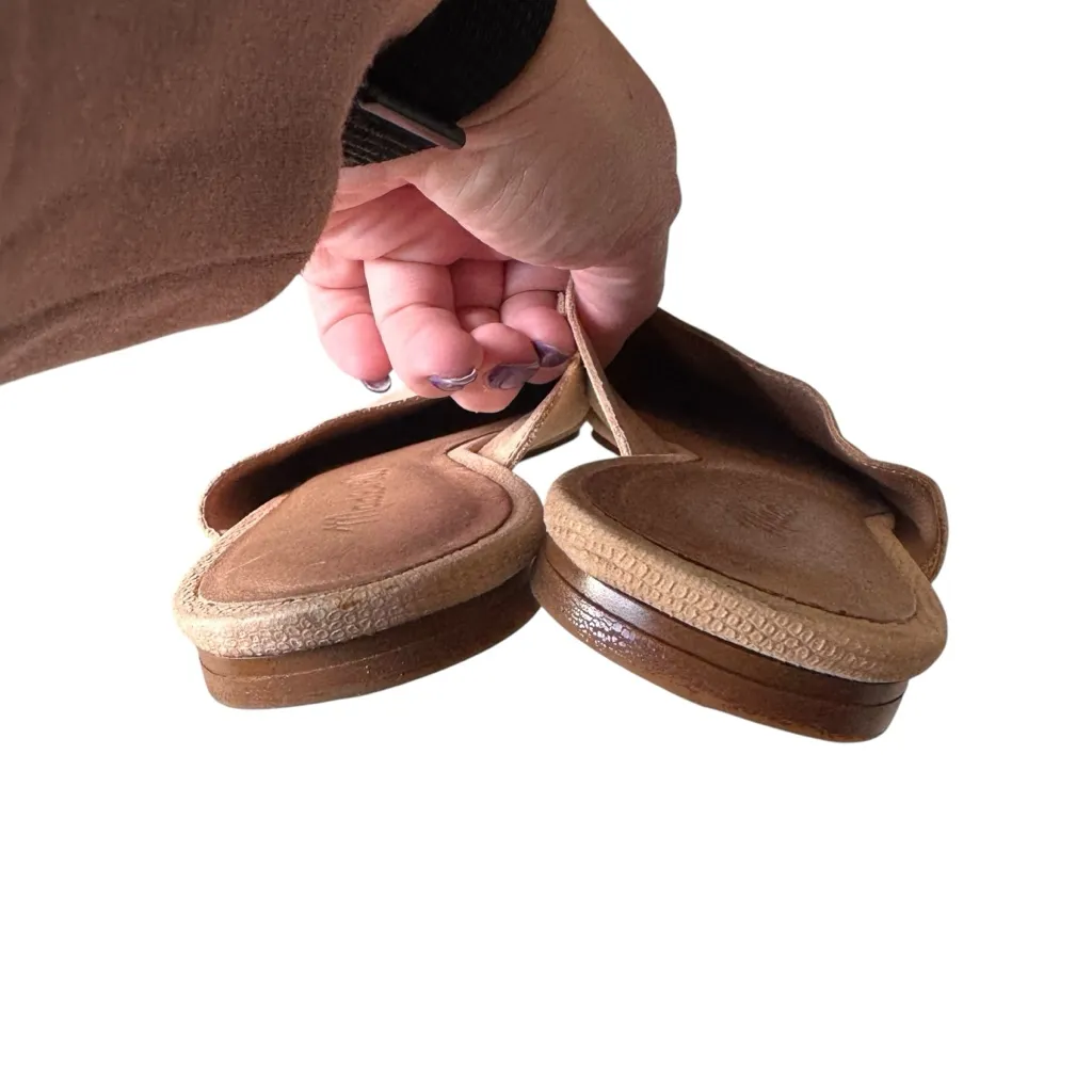 Madewell - Remi Mule Flats Blush Nude Suede Leather Slip-On Shoes Sz 6.5 - Image 6