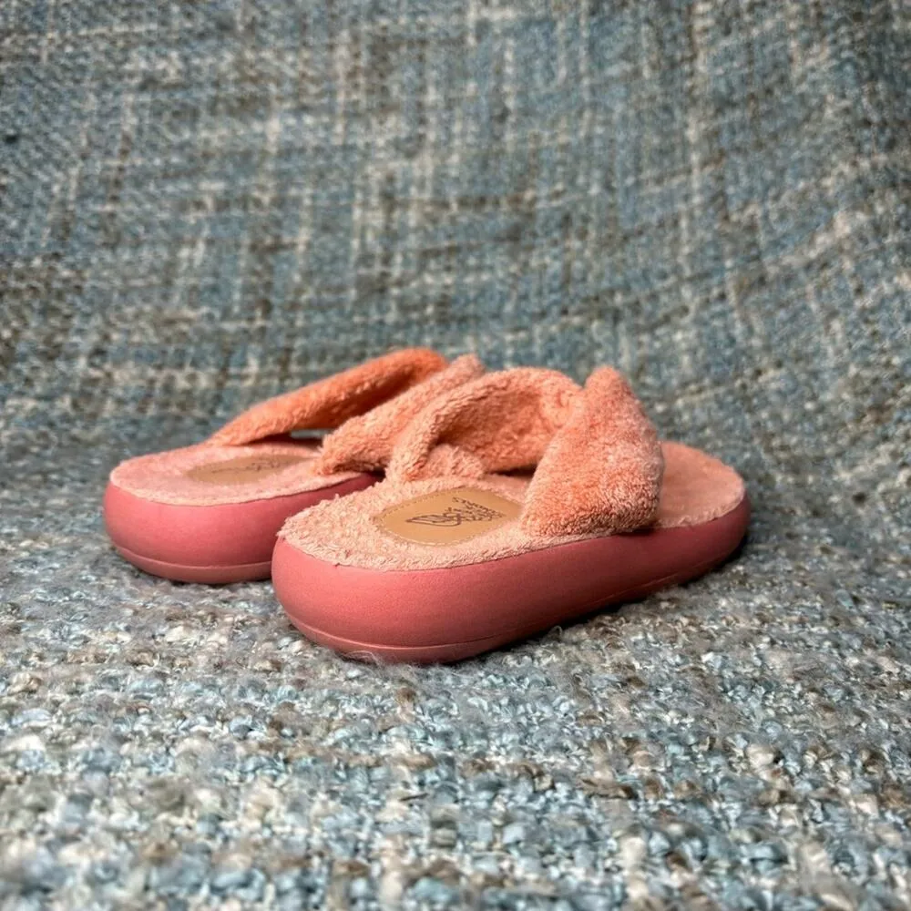 Ancient Greek Sandals Women's Charisma Comfort Terry Flip Flops in Pink Size 6 - Image 5