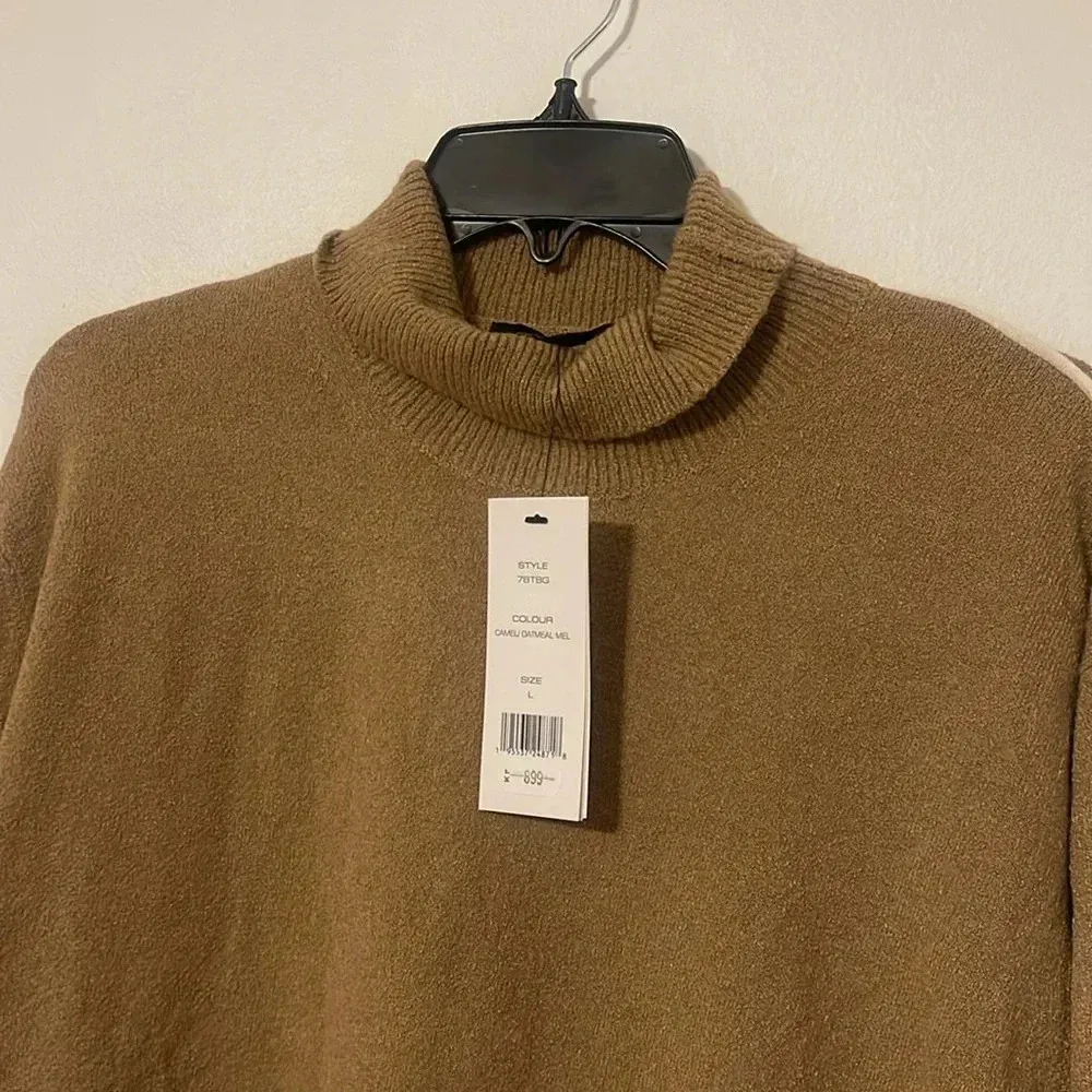 French Connection camel/ oatmeal Mel sweater NWT - Image 3
