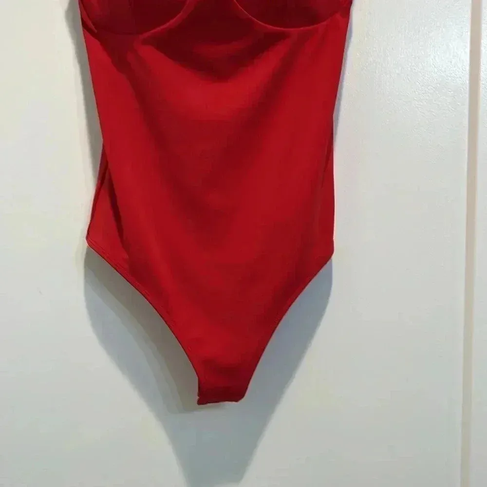 Express Body Contour red body suit sizee XS. In perfect condition! - Image 7