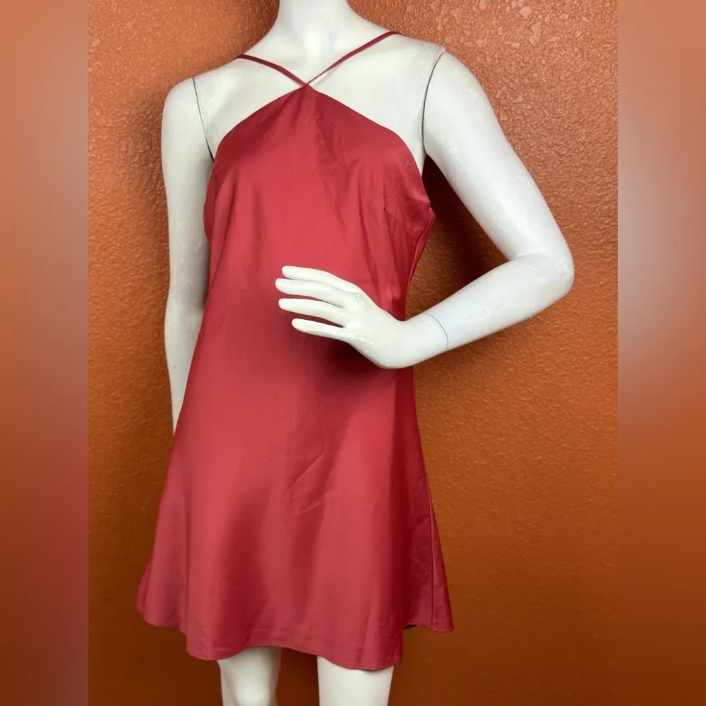 Lulu's Strappy Red Backless Dress Size Medium. E18 - Image 6