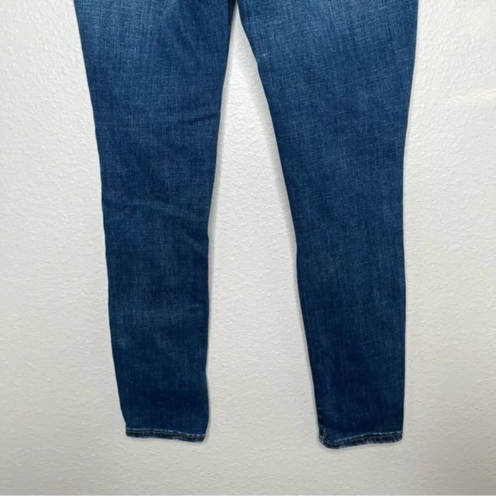 Good American good legs crop medium wash distressed skinny jeans size 2/26 - Image 4