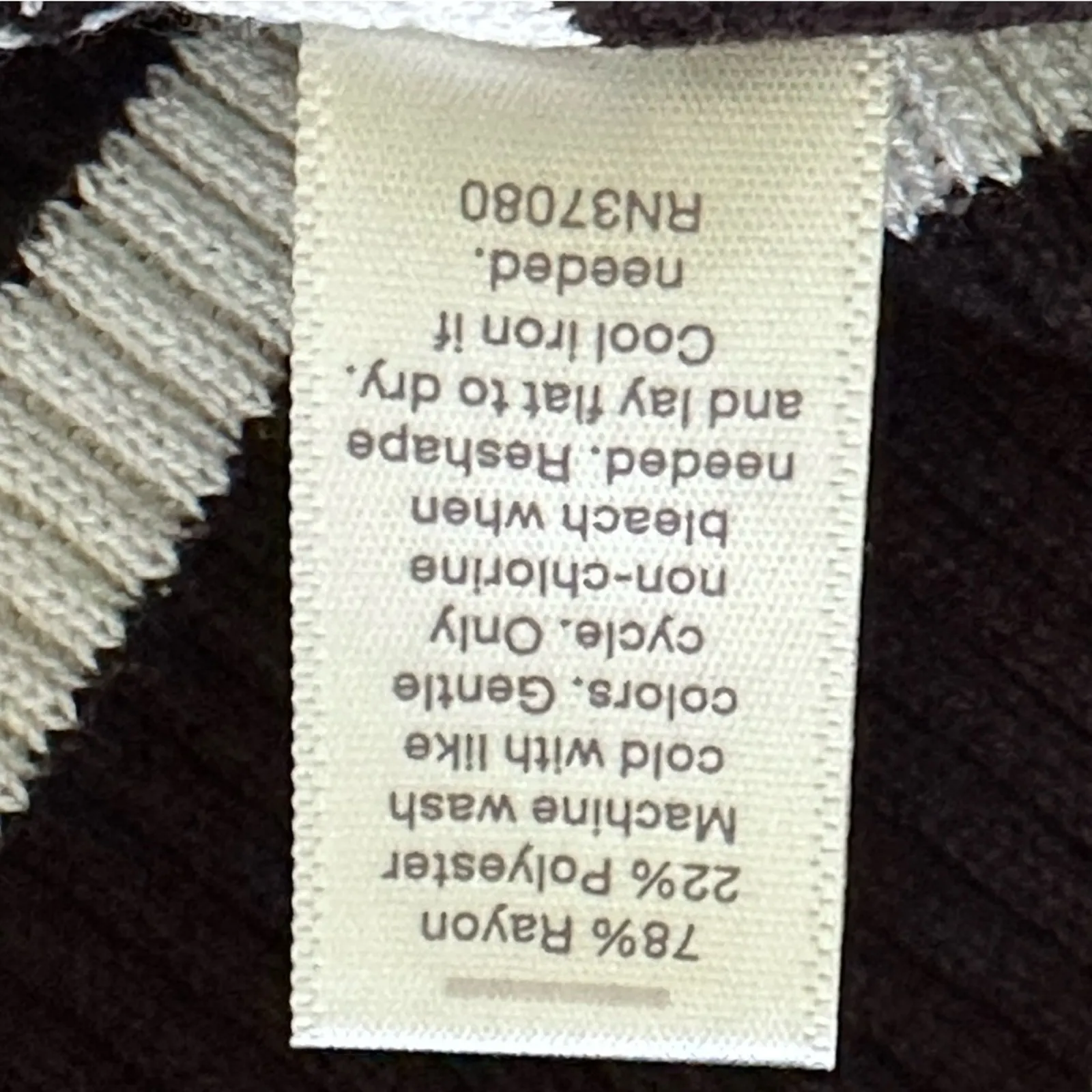 C Est 1946 Sweater Dress Black White Stripe Scoop Neck Long Sleeve Medium NEW - Image 11