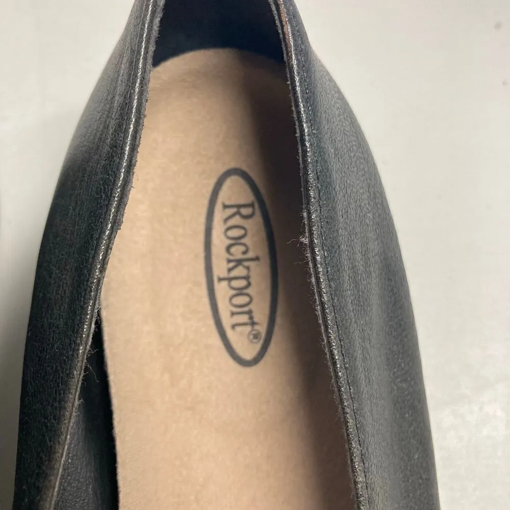 ROCKPORT Women’s Slip on‎ Shoes Blue Gray Size 8.5 W Leather WE2016P9 - Image 7