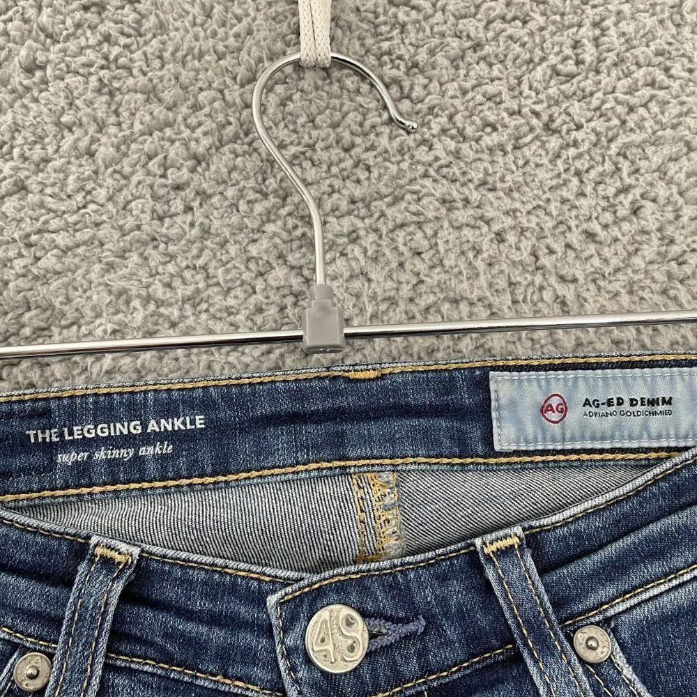 Ag Adriano‎ Goldschmied Jeans Women 25 Blue Dark Wash Supper Skinny Ankle Denim - Image 4