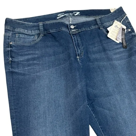 NEW Seven 7 for all Mankind Bermuda Jean Short/Capris Mom Summer Size 24 - Image 3