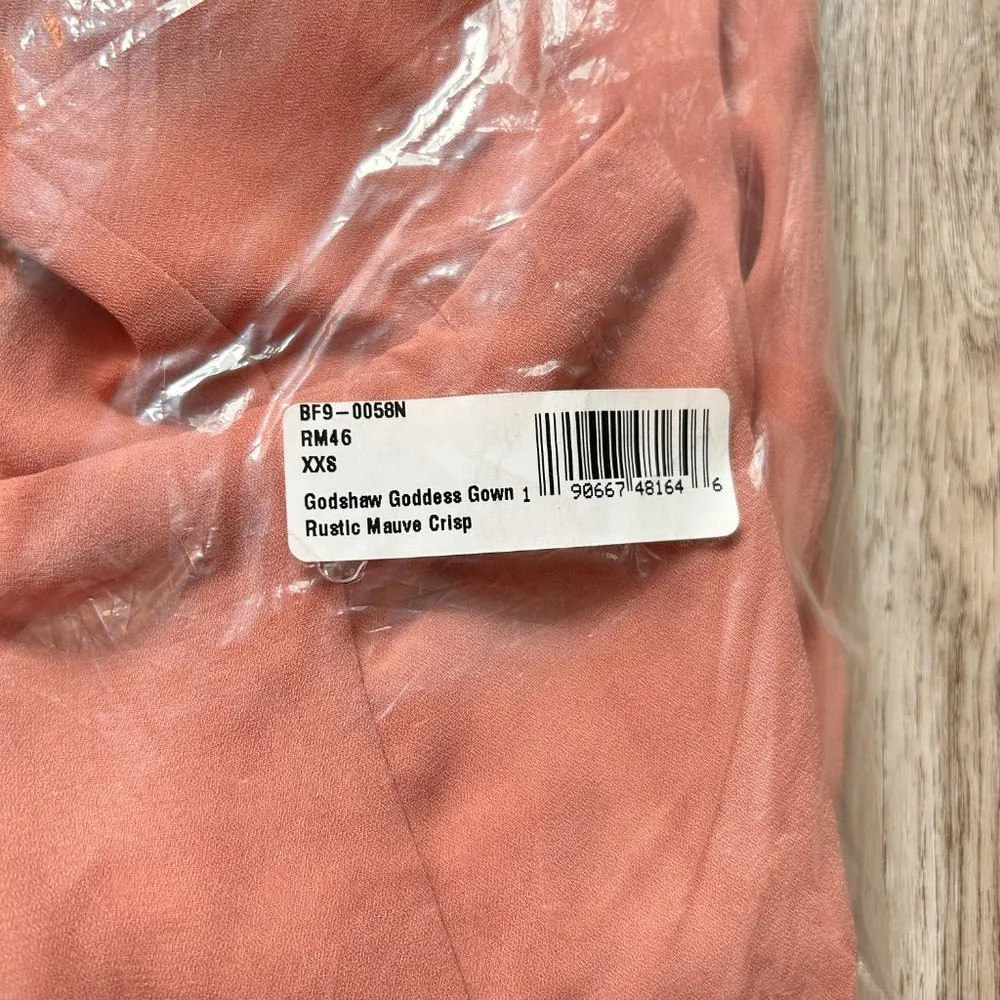 Show Me Your Mumu Godshaw Goddess Gown Bridesmaid Dress in Rustic Mauve Crisp - Image 6