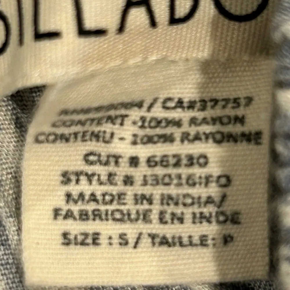 Billabong Tribal Pants Blue White Size S - Image 9