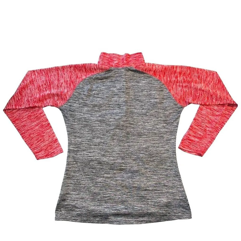 Russell Athletics Womens Quarter Zip Long Sleeve Shirt Top Wisconsin Badgers Med - Image 4