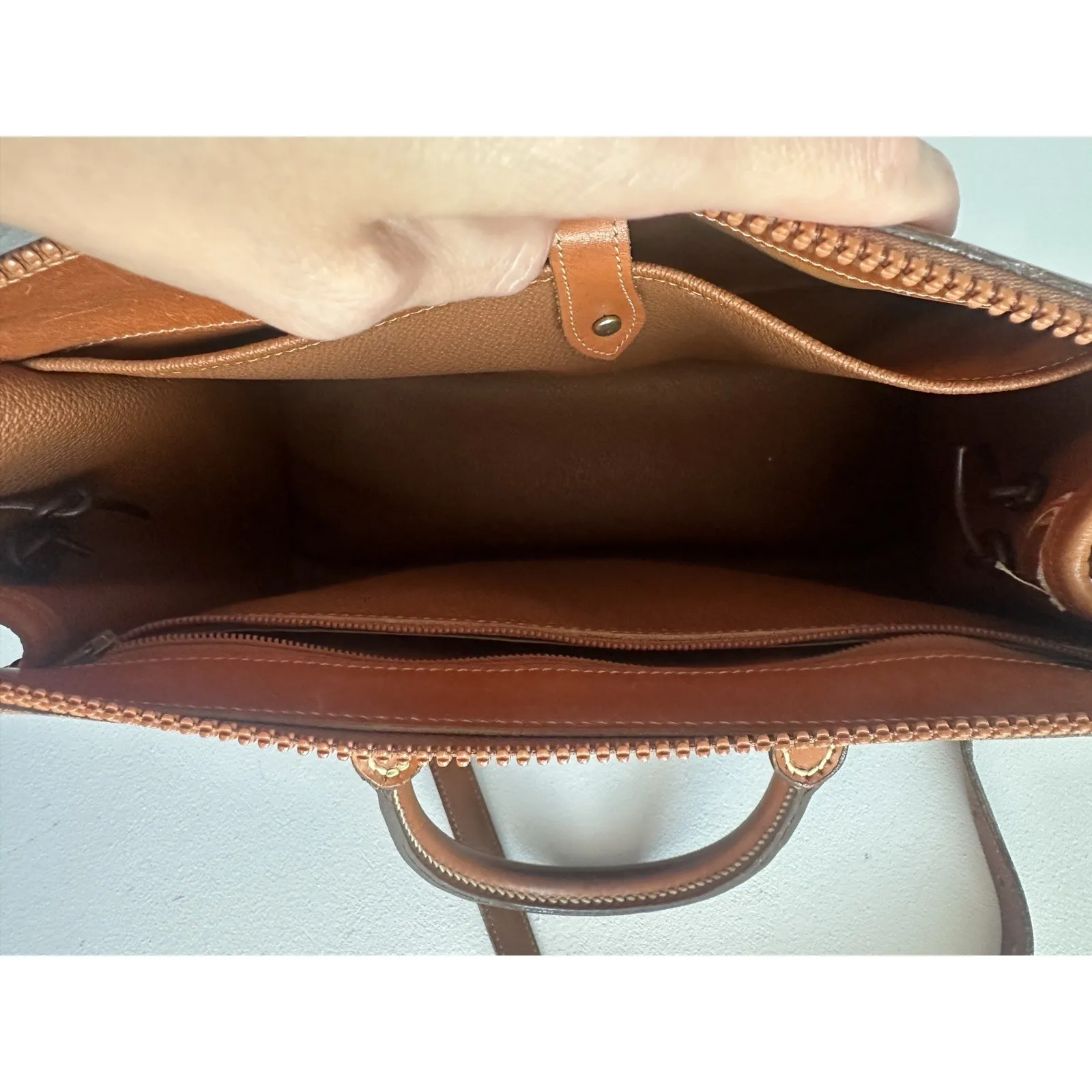 DOONEY & BOURKE Black VINTAGE AWL Satchel Shoulder Bag (b38) - Image 6