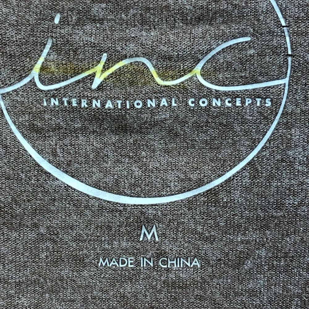 Inc Size Medium 3/4 Sleeve Crewneck Tunic in The color taupe - Image 6