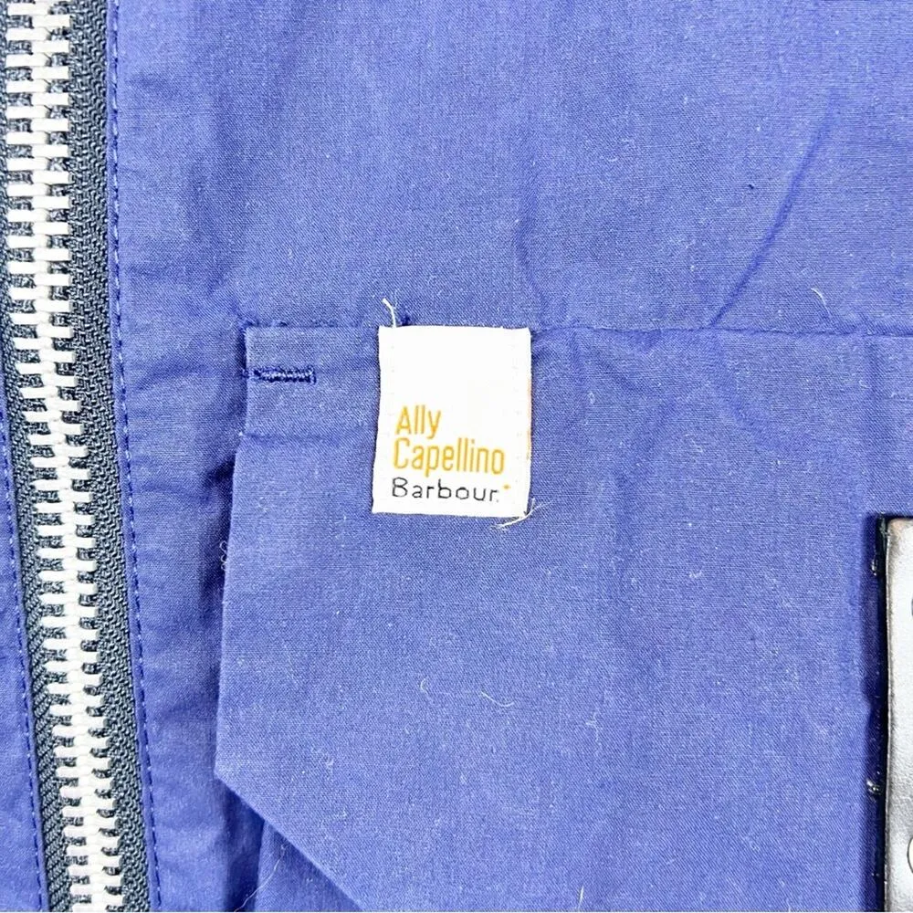 NWT Ally Capellino x Barbour Limited Edition Tip Casual Hooded Jacket 4 Blue - Image 7