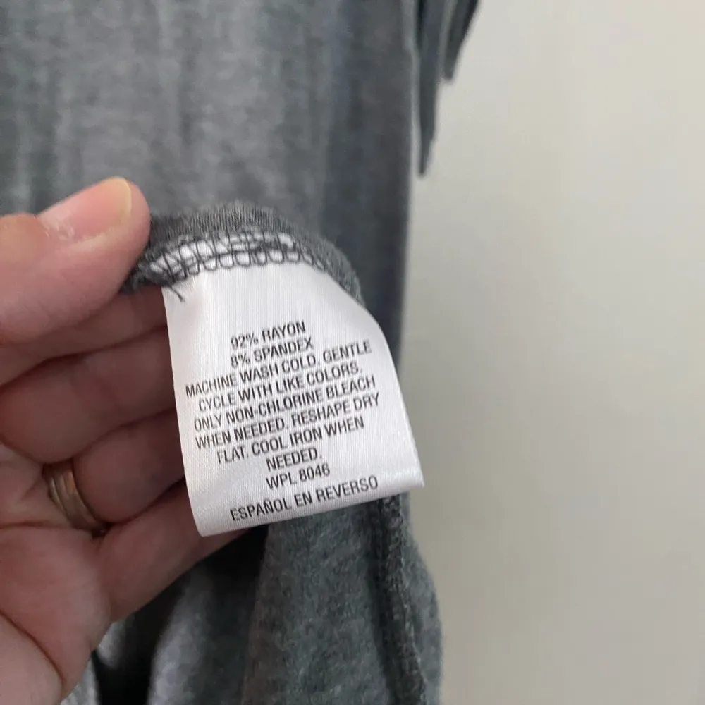 Style & Co Gray Cold Shoulder A Line Dress Women’s Size Large Summer - Image 7