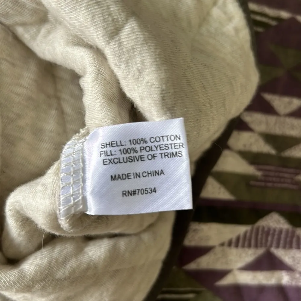 Orvis Quilted 5 Snap Sweatshirt Henley Pull Over - Image 7