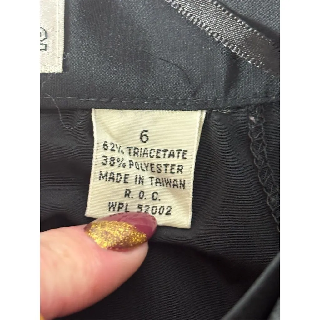 Liz‎ Claiborne Women's Vintage Black Maxi Skirt Size 6 Party/Cocktail Long - Image 6