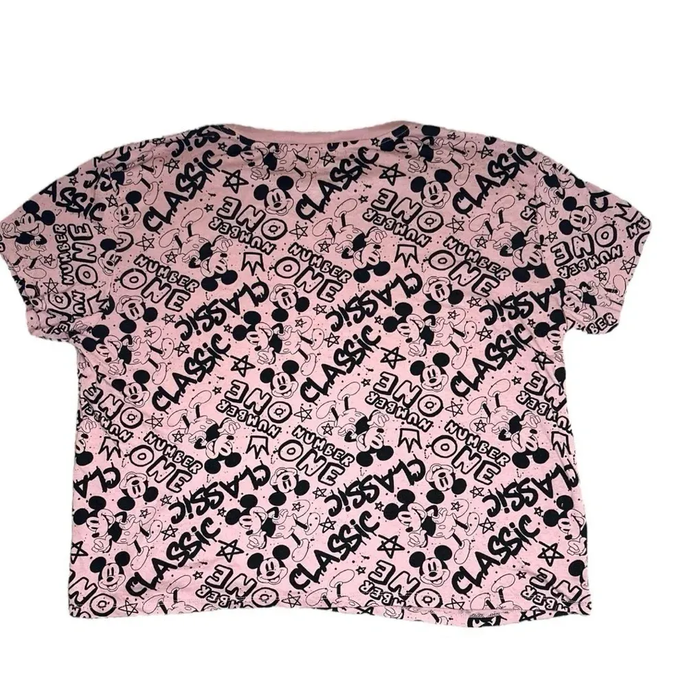 Freeze Womens Pink Cotton Ribbed Printed Short Sleeve Round Neck T - Image 2