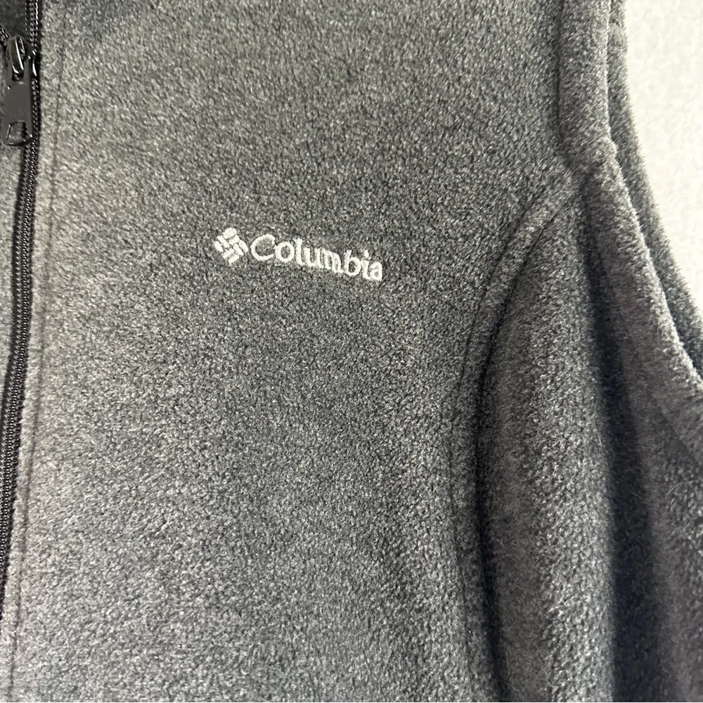 Columbia Benton Springs Vest Women's XL Gray Full Zip Pockets Fleece - Image 2