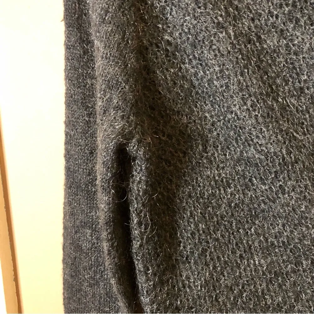 Classiques Entier Mohair Blend Open Front Cardigan Gray‎ Size Medium - Image 4