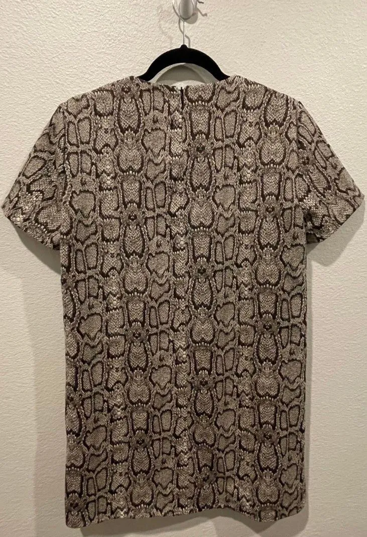 ZARA Snakeskin Print Mini Dress - Image 2