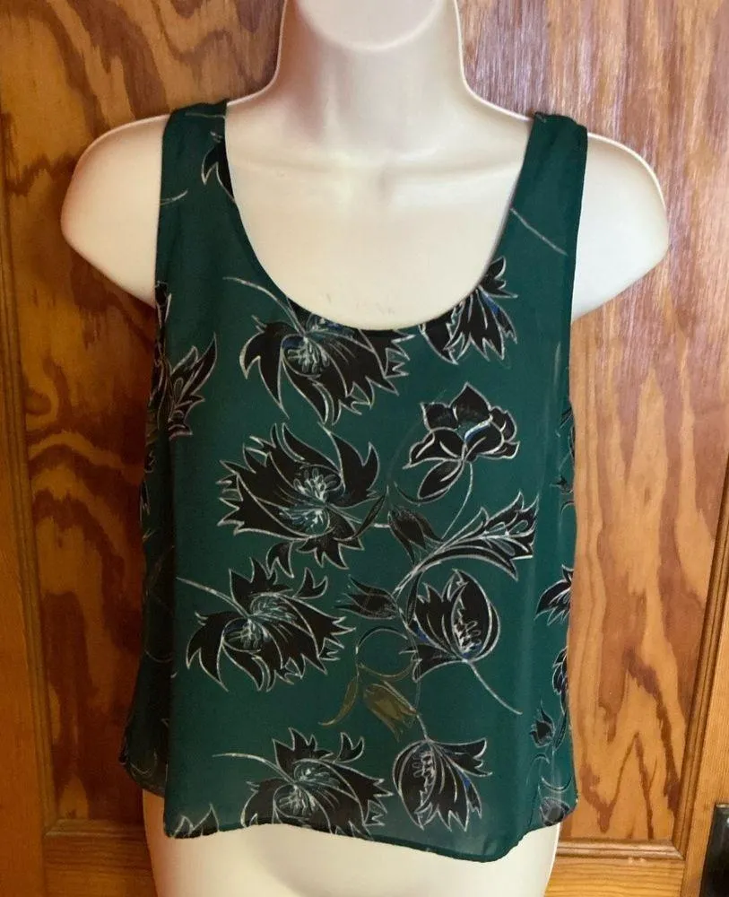 Cabi Zoe falling flowers racer back tank top - Image 9